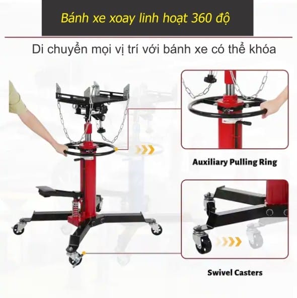 Hình ảnh giá đỡ hộp số 2 tầng kiểu đứng 0,5 tấn DL-4402