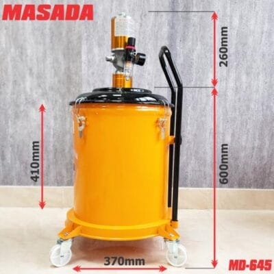 Kích thước máy bơm mỡ hơi Masada MD-645