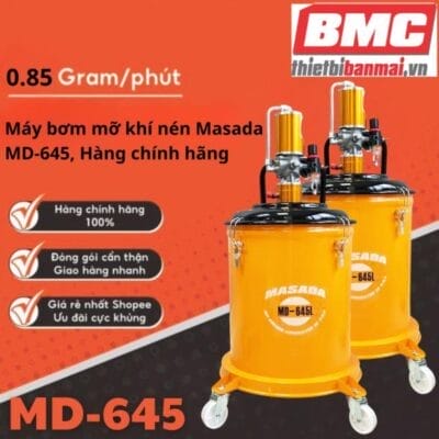 Máy bơm mỡ hơi 45 lít Masada MD-645