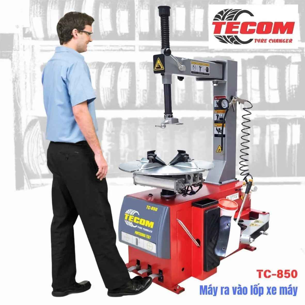 So sánh các dòng máy ra vào lốp xe máy và máy ra vào lốp xe ô tô