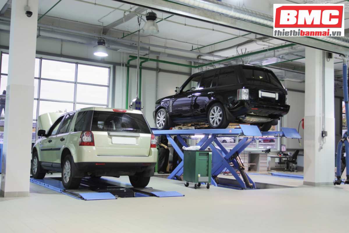 Đặt xe đúng vị trí và kiểm tra trọng tải