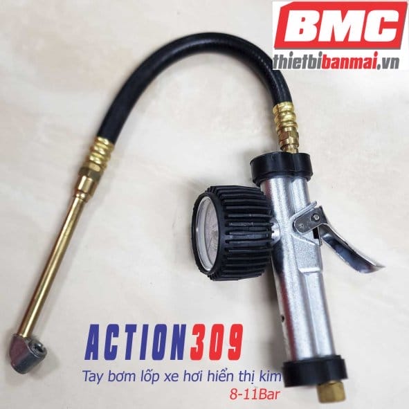 Đồng hồ đo áp suất lốp Action 309