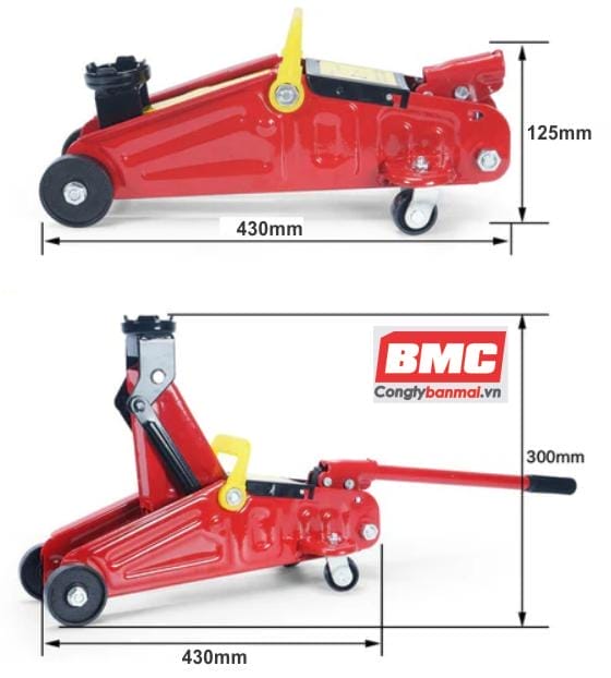 Kích thước kích cá sấu 2 tấn S-330