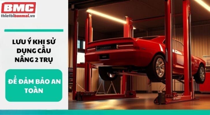 Lưu ý khi sử dụng cầu nâng 2 trụ để đảm bảo an toàn
